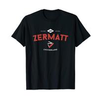 Matterhorn Zermatt Swiss Holiday Swiss Army Knife T-Shirt S juoda