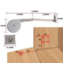Professional Soft Close Furniture Hinges Multi-Angle Durable Chests Hinge Silent Smooth Lid Support Hinge Home Improvement