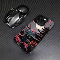Japanese-style landscape flowers Phone Case for Samsung Galaxy A37 A57 A17 A07 A16 A06 A35 A55 A25 A05S A15 A56 A54 A36 A34 A24 Samsung A06 4G gray