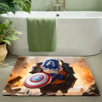 1pc Marvel Deadpool Door Mat Superhero Themed Floor Rug for Home Decor Perfect Gift for Valentine'S Day Birthday Christmas Mot 40cm x 60cm white