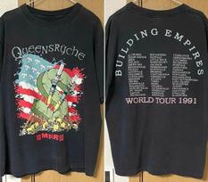 Queensryche World Tour 1991 2 sided Black T shirt M