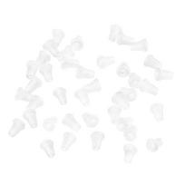 20pcs Threaded Boilie Bait Screws 40pcs Fishing Hook Stop Hook Boilies Stopper Fishing Hook Block Beads Carp Fishing Terminal Ta balta