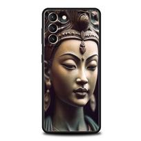 Buddha Stone Statue Phone Case For Samsung Galaxy S26 S25 S24 S23 S22 S20 Ultra S21 FE 5G S10 Plus TPU Shockproof Cover For Samsung S10 Plus gray
