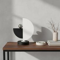 Black and White Decor Statue Metal Geometric Sculpture Minimalist Modern Abstract Ornament for