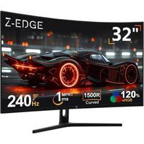 Z-Edge 32-inch PC Gamer Screen Curved Computer Monitor, FHD 1080P 240Hz 1500R VA MPRT 1ms FreeSync