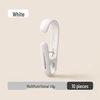 Non-Slip Seamless Clothesline Hook Clips - Windproof & Multi-Functional PP Plastic Sock Storage