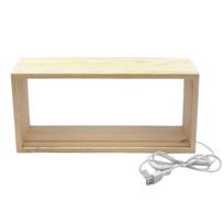 Pasidaryk pats 3D paveikslo rėmelis Kūrybingų figūrėlių vitrina Medinis naktinis šviestuvas Vitrina Padėkos dienos dovana Style 1