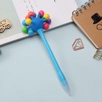 Decompression Fidget Pen Fun To Your Writing Toy Pen Small Ball Ballpoint Pen  Office Supplies mėlyna
