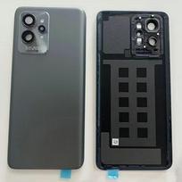 Skirta Realme GT2 Pro Galinis Korpuso Stiklas Baterijos Galinis Dangtelis su Kameros Lęšiu ir Lipnia Juosta Pakeitimui juoda