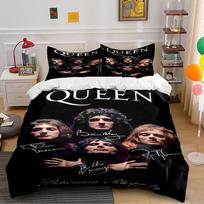 Queen Band Bohemian Rhapsody Bedding Set Bedding set (1 duvet cover, 2 pillowcases, duvet not included) 135x200cm