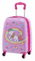 Vaikiškas lagaminas Marko Unicorn 16, rožinė sp., 32 l, 23 x 32 x 48 cm