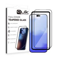 Prekė su pažeista pakuote. Telefono apsauginis stiklas Quik Apple iPhone 17 Pro, 9H, 6.3 "