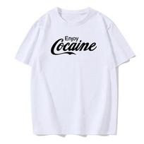 New Enjoy Adult Novelty Humor Funny Ironic Joke Party Logo Coke Shirt Hot Fashion Men Summer Style Cotton Shirts#Color(1) S juoda