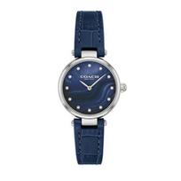 Coach Park Navy Blue Dial Navy Blue Leather Strap Watch for Women - 14503535 tamsiai mėlyna spalva