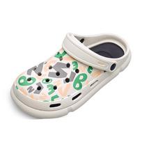 Hole Shoes Men'S Bag Head Drag Outside Wear Non-Slip Dual-Purpose Beach Sandals Sports Casual Slippers Thick Sole 38/39 balta