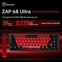 QXF ZAP68 Series Gaming Mechanical Wired Keyboard Magnetic Jade China Red-ARGB Elite Edition