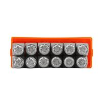12 Pcs Flower Theme Pattern Metal Stamping Tool for Imprinting on Metal Leather Wood DIY Jewelry- Making Accessory 1