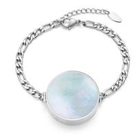 Elegant Stainless Steel Shell Lipstick Holder Bracelet for Women Fashion Wristband Accessory Quick Touch Up Solution