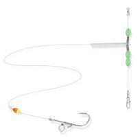 28-50mm Fishing Rig Saltwater Freshwater Hook and Line Fish Hook on Shrimp Back Pompano Rig Long Casting Hook 50mm
