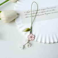 1pcs Tulip Flower Mobile Phone Straps DYM Cute For iPhone Short  Lanyard Hand Rope Kawaii Keychain Phone Strap Fashion Pendant Other