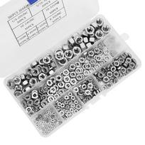 360pcs Stainless Steel Hex Nuts Coarse Thread American System UNC Nuts Fasteners