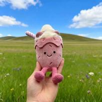 Naujausias Jelly Fun su žyma Vyšninis raktų pakabukas Mielas raktų pakabukas Krepšio pakabukas Aksesuarai Lėlės pakabukas Mergaitėms ir Moterims Šventinės Dovanos