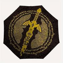 Legend of Zelda Automatic Folding Umbrella with Sturdy Iron Frame, Portable Compact Travel Umbrella All-Season Use Parties030 brown