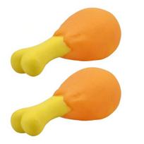 2Pcs Chicken Drumstick Dog Toys Bite-Resistant Chew Toy for Small Dogs and Puppies Interactive Sound-Producing Dog Toy Relieves Boredom and 2pcs