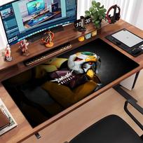 Anime Girl Ayanami Rei Mouse Pad Large Anti-Slip Rubber Gaming MousePad Durable Desk Pad Thick Seam Edge Suitable For Office And 600x300x2mm