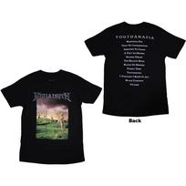 Megadeth Unisex T-Shirt: Youthanasia Tracklist (Back Print) (Medium) M