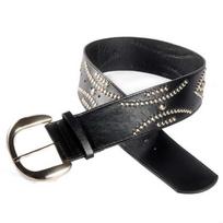 Personalized Wide Belt Pin Buckle Waist Strap Fashion Waist Belt  Women juoda