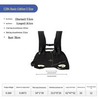 Wakytu UK Breathable Double Shoulder Crossbody Pet Bag with Back Strap for Dogs