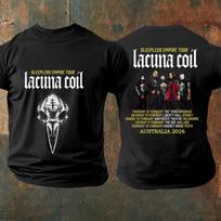 Lacuna Coil World Tour 2026 Australia With Tour Dates TShirt Unisex T-Shirt L