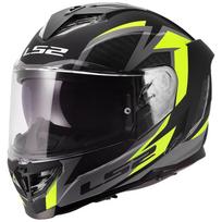 LS2 FF818 STORM III DYNAMO BLACK H-V YELLOW uždaras šalmas L
