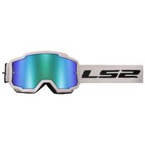 LS2 CHARGER MOTOKROSO AKINIAI SU IRIDINIU ŽALIU STIKLIUKU