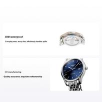 Longines Elegantiška serija Automatinis mechaninis judėjimas Klasikinis universalus madingas laikrodis 35 mm Mėlynas ciferblatas Nerūdijančio plieno apyrankė L4.860.4.92.6 L4.860.4.92.6 - 35MM white