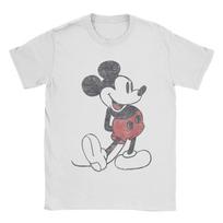 Streetwear T Shirt Mickey Friends Mickey Mouse Vintage Portrait Cotton T-Shirts  Hippie Tshirt for Male Summer Short Sleeve Tops XXXXL balta
