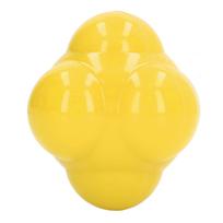 Reaction Ball Rubber Bright Color Hex Reaction Trainer Ball for Improving Hand Eye Coordination Agility Yellow