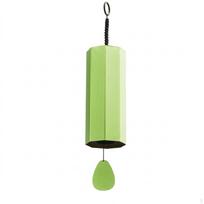 Wind Chime with Teardrop Clapper Geometric Tube Decor for Simplicity žalia