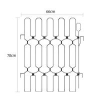 Metalinė ištraukiama petelių tvora: Antikatinė, šunų barjera vidaus/lauko naudojimui namuose arba laiptų įėjimuose Foldable Metal Gate with Free Folding