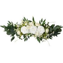 Artificial Rose Flower For Wedding Reception Chair Back Welcome Sign Decoration And Engagement Party Table Centerpieces balta