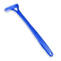 Back Lotion Applicator Reusable Lotion Roller Long Handle Lotion Applicator with Reusable Rollers for Smooth for Easy mėlyna