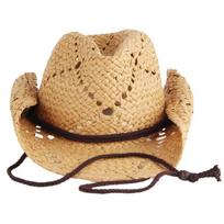 Western Cowboy Hat Wide Brimmed Casual Straw Hat Gift for Boyfriend Hat 1 chaki