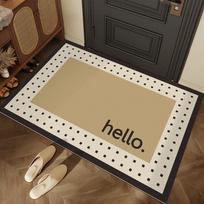 Retro Customizable Dirt Resistant Door Mat Scraping Mud and Soil Household Entrance Door Mat Home Foyer Entrance Mat 30X50CM