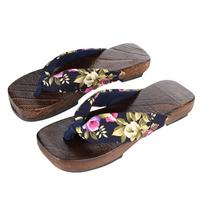 ITODA Geta Puikiai tinka Yukatai ir karštosioms versmėms Plius Lengva vaikščioti Vasaros fejerverkai Vasara ir Dėvėti Moteriškos šlepetės, Mergaičių sandalai, Kimono, Geta, Dydis, mėlyna