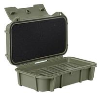 Double-layer Shock-absorbing Ammo Box Waterproof Sealed Box Lightweight Ammo Accessory Crate Bullet Storage Safe Case With Foam žalia