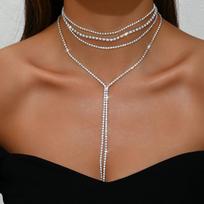 Jewelry Simple Long Claw Chain Neck Chain Wind Design Clavicle Chain Fringed Necklace sidabras