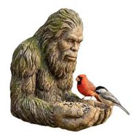 Sasquatch Paukščių lesykla Derva Sasquatch Skulptūra Lauko lesykla Skeletas Dekoratyvi Paukščių lesykla Medžiui Kieme Sodui Meno Dekoras S A