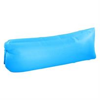 Portable Lazy Inflatable Bed Air Sofa Outdoor Waterproof Tear-resistant Air Lounger For Travelling Camping Beach sky blue #1
