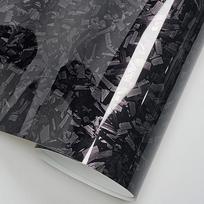 High Gloss Carbon Fiber Vinyl Film 50x30CM Wrap Foil Sticker  for Car Motorcycle DIY BLACK